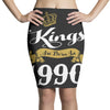 kings are born in 1990 Pencil Skirts