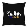 Beauty and The Beast Squadgoals Throw Pillow