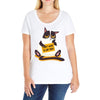 i dont want to job Ladies Curvy T-Shirt