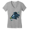 anyone out there Women's V-Neck T-Shirt