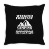 camping Throw Pillow