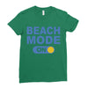 beach mode on Ladies Fitted T-Shirt