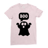 Ghost Boo Ladies Fitted T-Shirt