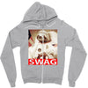 sloth astronaut swag Zipper Hoodie