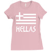 greece hellas greek flag Ladies Fitted T-Shirt