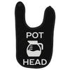 pot head coffee lover Baby Bibs