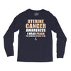 Uterine Cancer Awareness I Wear Peach For Some Special To Me Long Sleeve Shirts