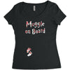 Muggle On Board Floral Women's Triblend Scoop T-shirt