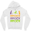 amuck, amuck, amuck! Zipper Hoodie
