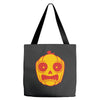 frightened jack o lantern Tote Bags
