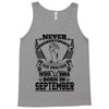 Never Underestimate Dog Rescuer Who Was Born September Tank Top