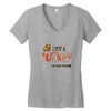 i put a turkey in that oven   copy Women's V-Neck T-Shirt