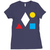 clean bandit shapes geometric Ladies Fitted T-Shirt