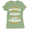 Super Cool Husband Of A Freaking Awesome Wife Ladies Fitted T-Shirt