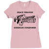 peace through superior firepower Ladies Fitted T-Shirt
