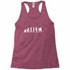 golf evolotions white letter Racerback Tank