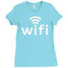 wifi Ladies Fitted T-Shirt