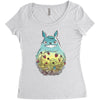 totoro forest Women's Triblend Scoop T-shirt
