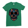 loco coco skul Ladies Fitted T-Shirt