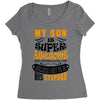 My Son Is Super Awesome His Stepdad Women's Triblend Scoop T-shirt