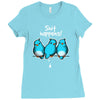 shit happens Ladies Fitted T-Shirt