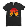 Samurai Sunset Ladies Fitted T-Shirt