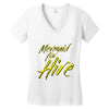 mermaid for hire Women's V-Neck T-Shirt
