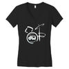dw drum Women's V-Neck T-Shirt