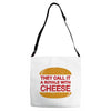 royale with cheese Adjustable Strap Totes