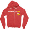 Mommy to Bee Baby Girl Zipper Hoodie