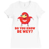Do You Know De Wey Ladies Fitted T-Shirt
