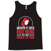 american by birth redhead by the grace of god Tank Top