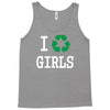 i recycle girls slogan text funny baseball jersey Tank Top