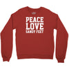 peace. love. sandy feet. Crewneck Sweatshirt
