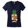 pineapple summer Women's V-Neck T-Shirt