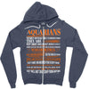 Aquarians Difficult Ones To Understand Zodiac Tees Zipper Hoodie