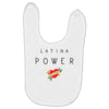 latina power with cute heart Baby Bibs