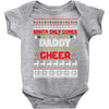santa only comes once a year daddy is always here to cheer Baby Onesie