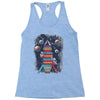 reading rocket ship Racerback Tank