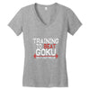 dragon ball z t shirt, train insaiyan t shirt training to beat goku dr Women's V-Neck T-Shirt