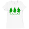run forest run Ladies Fitted T-Shirt