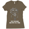Free Your Mind One Puff At A Time Ladies Fitted T-Shirt