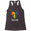 Love is Love Heart Racerback Tank
