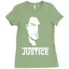steven seagal out for justice retro Ladies Fitted T-Shirt