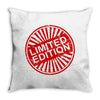 edition red Throw Pillow