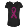 pancreatic cancer Maternity Scoop Neck T-shirt