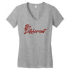 be different Women's V-Neck T-Shirt