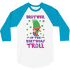 birthday troll brother 3/4 Sleeve Shirt