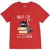 ninja cat V-Neck Tee