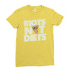 riots not diets Ladies Fitted T-Shirt